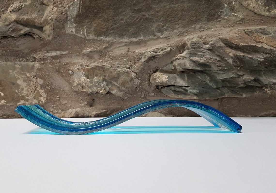 Lakeland Reflections Aqua Glass Ornament Handmade Kiln Formed - Etsy UK