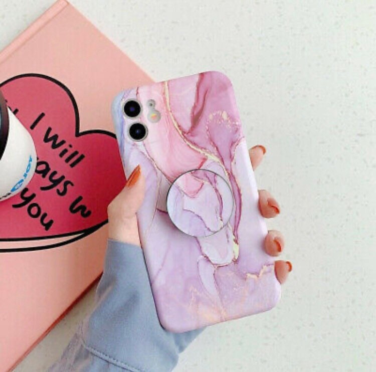Marble Soft TPU Case With Stand Holder Phone Cover for Iphone Etsy UK