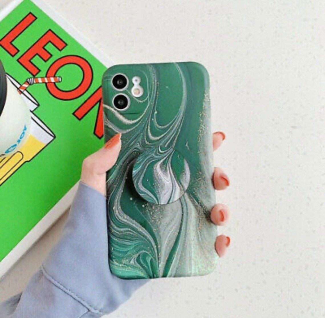 Marble Soft TPU Case With Stand Holder Phone Cover for Iphone Etsy UK