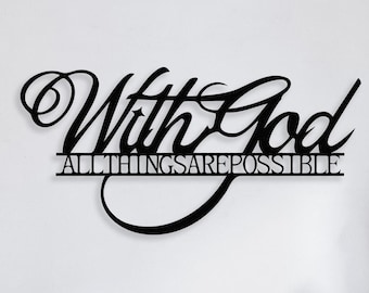 Faith Metal Sign: Inspirational Steel Wall Art