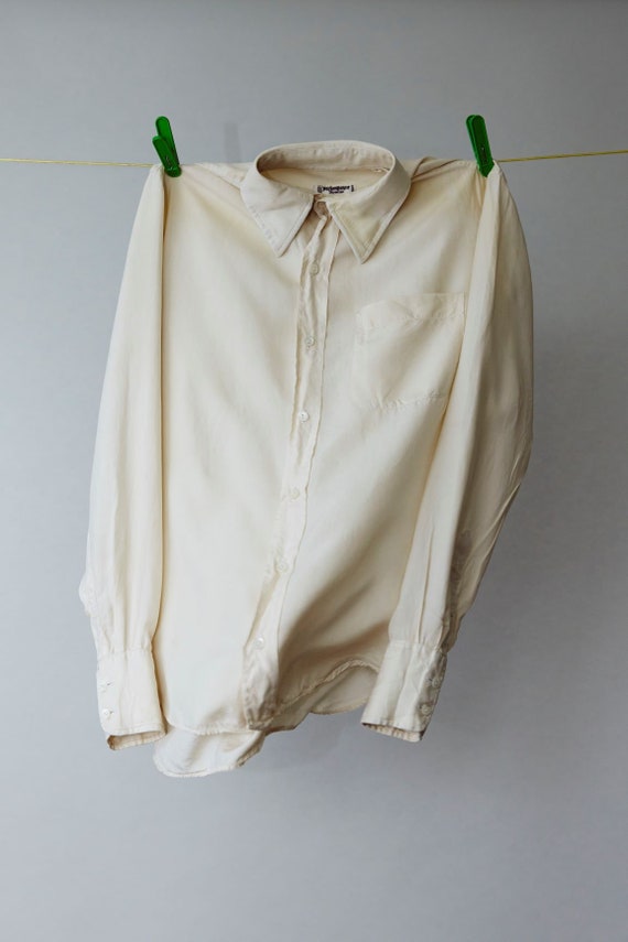 Vintage Yves Saint Laurent blouse zijde maat S