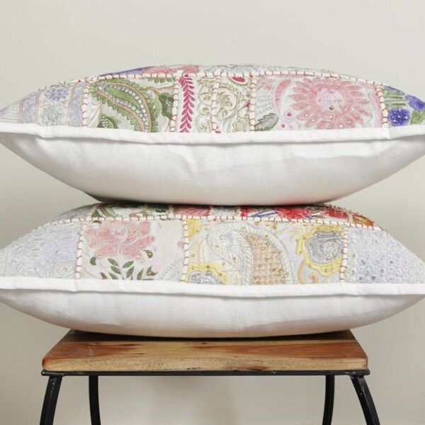 Patchwork Pillow Etsy