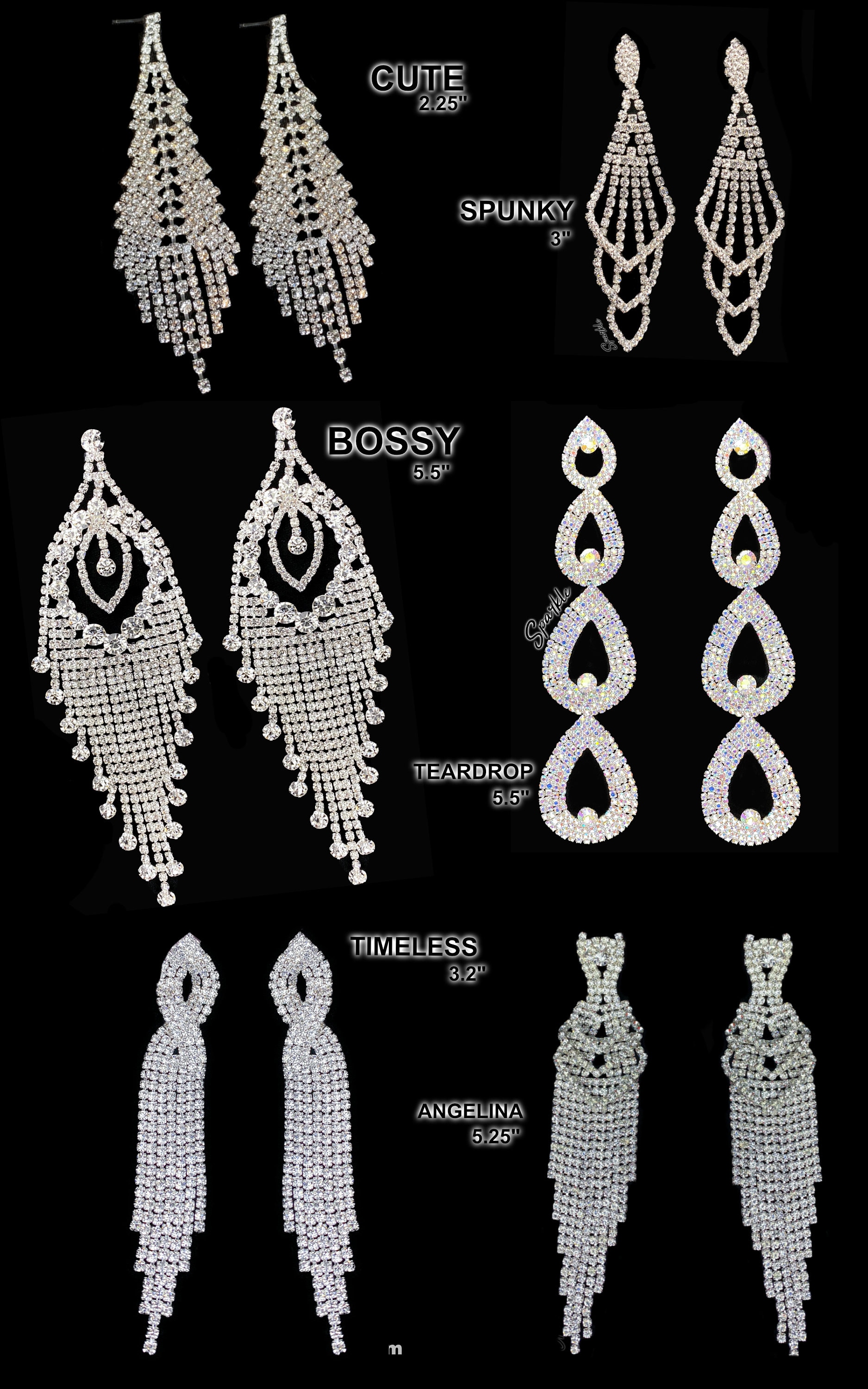 Silver Rhinestone Crystal Jewelry Set Bikini Competition Etsy