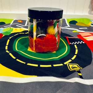 Race Car Sensory Play Dough Jar