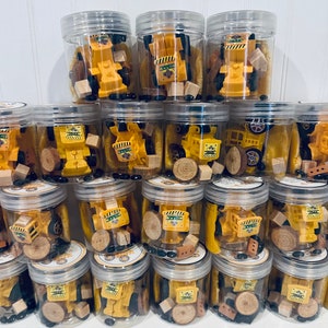 Construction Play Dough Jar Party Favors