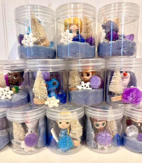 FROZEN ELSA Play Dough Jar Party Favors