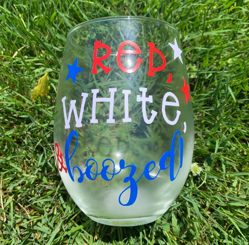 /& Boozed Stemless Wine Glass Red White