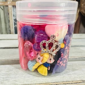 Princess Play Dough Jar Party Favors
