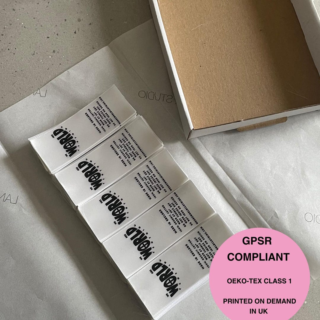 Custom Wash Care Labels, Personalised Clothing Tags, OEKO-TEX Certified ...