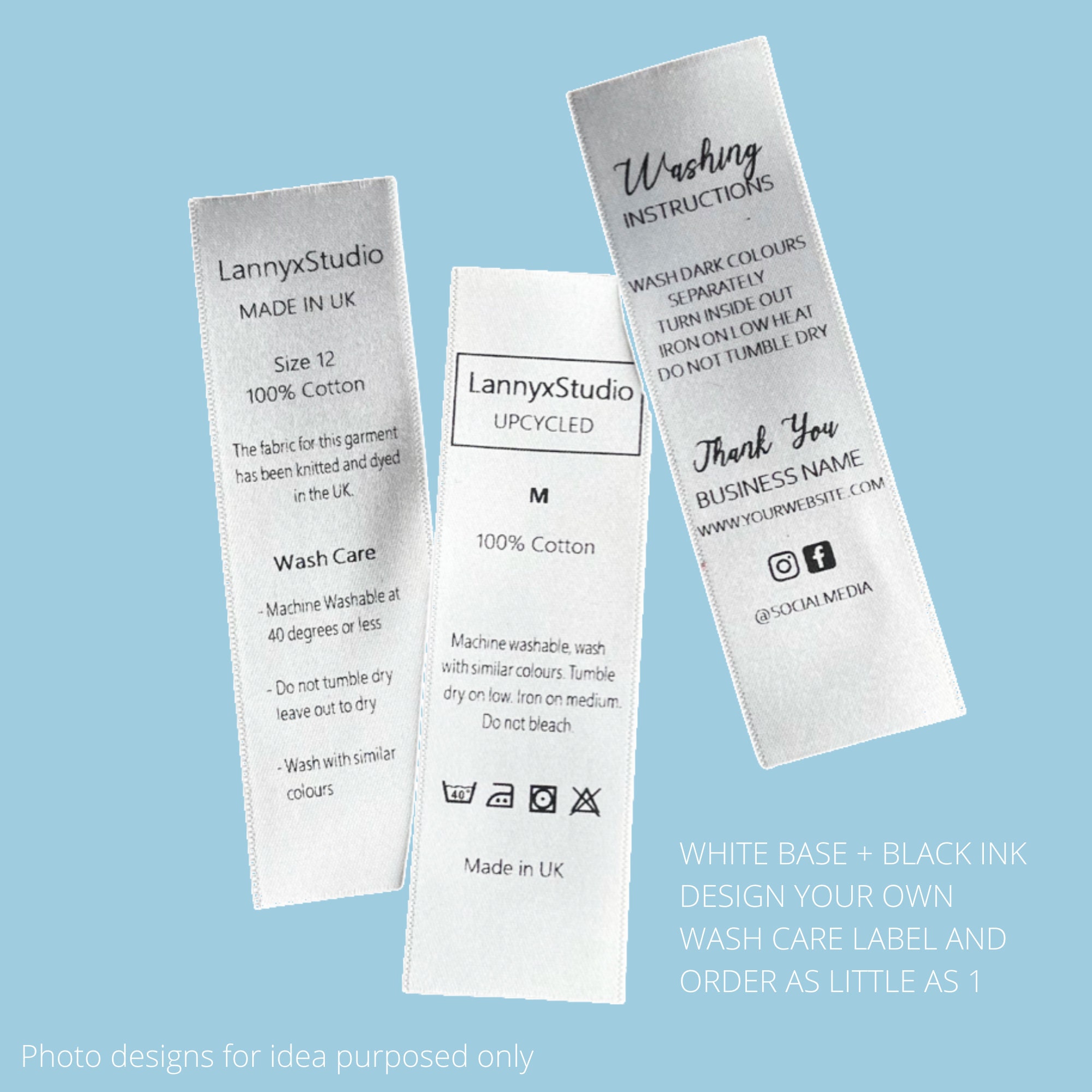 Clothing Wash Labels Printables