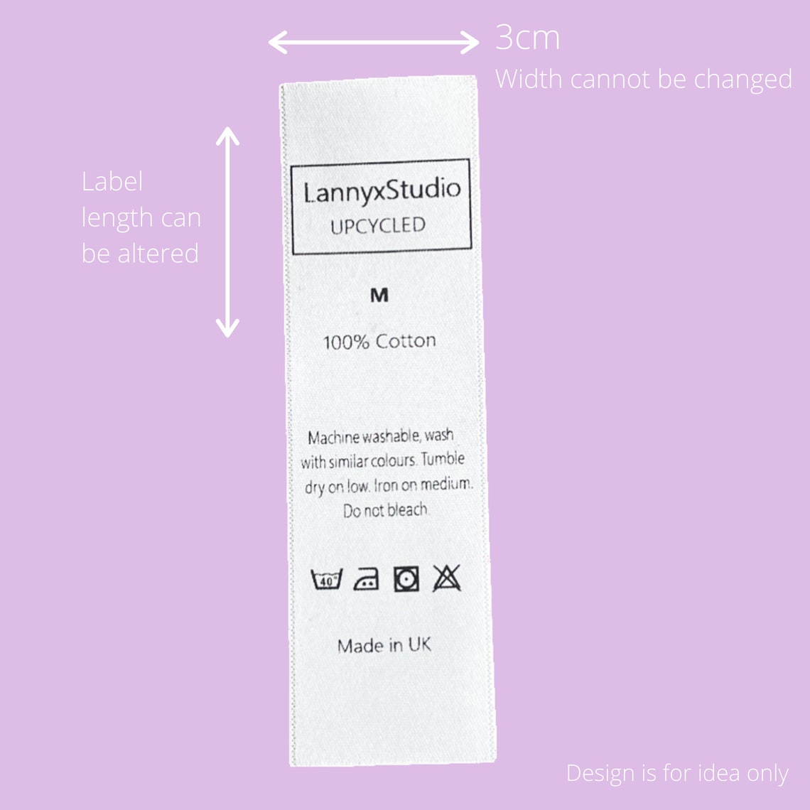 Wash Care Labels Design Your Own Label Custom Wash Labels | Etsy