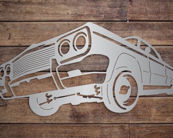 1964 Chevy Impala Metal Sign: Classic Car Garage Wall Art