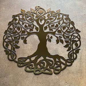 Celtic Tree of Life Metal Art - Tree of Life Wall Decor - Tree of Life Metal Sign Outdoor - Housewarming - Anniversary - Christmas Gift