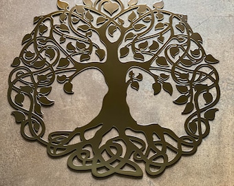 Celtic Tree of Life Metal Wall Art – Housewarming Gift