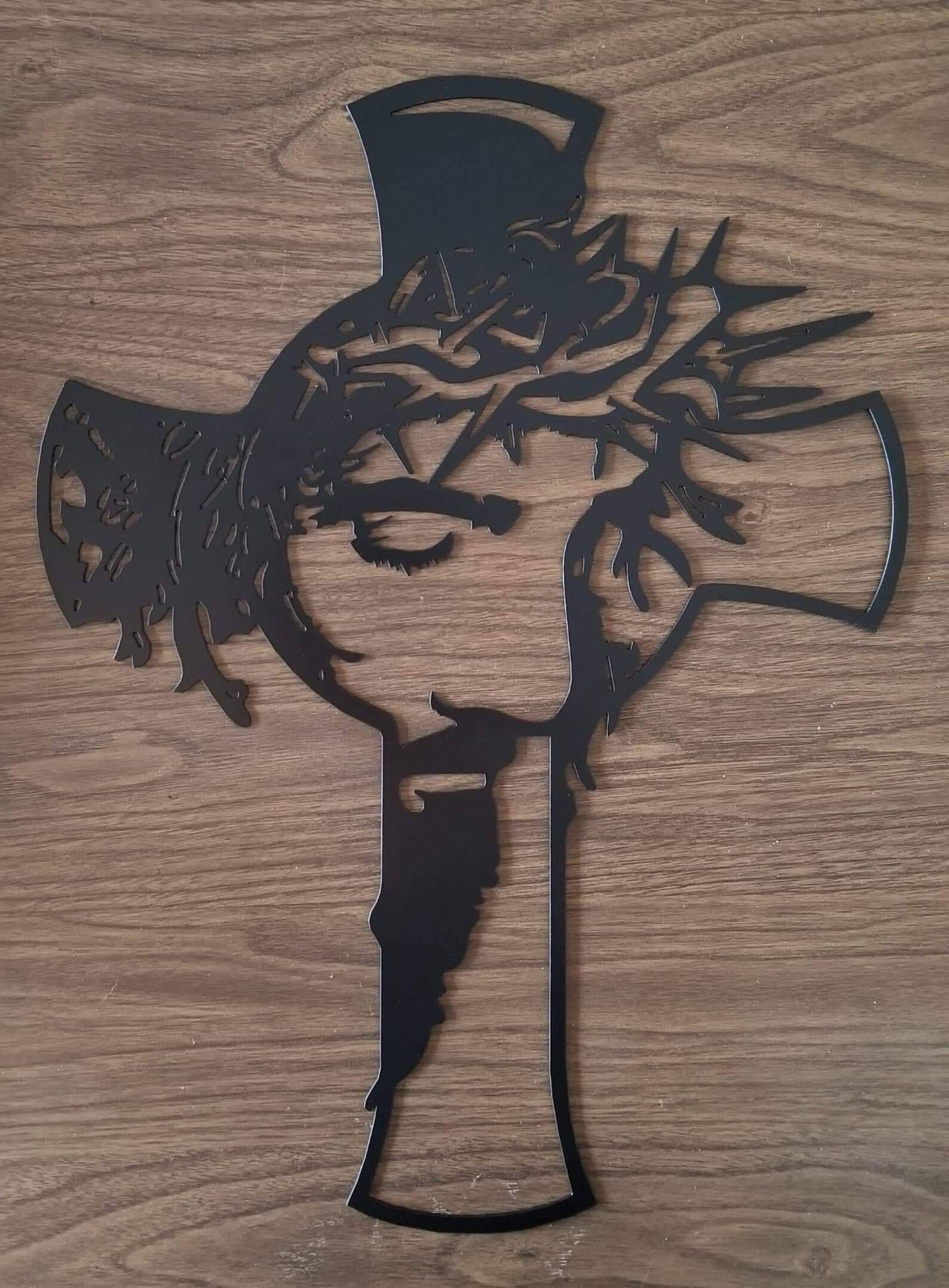 Metal Wall Sign Jesus Art Cross Art Metal Cross Church Etsy