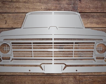 1969 Ford Truck Metal Sign: Classic Car Garage Wall Art