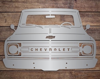 1970 Chevrolet C10 Classic Truck Metal Sign, Man Cave Garage, Wall Hanging Car Lover, Car Show Gift for Him, Father&#39;s Day, Christmas Gift