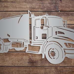 Propane Truck Metal Wall Art: Garage Decor Sign