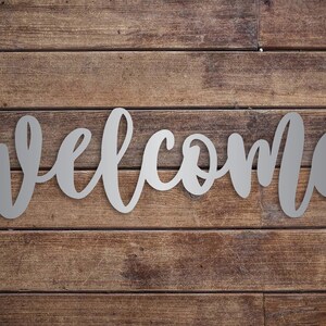 Metal Welcome Sign, Farmhouse Style, Housewarming Gift
