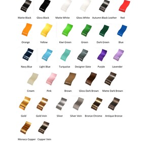 Peut inclure: Un tableau pr&eacute;sentant 24 couleurs de peinture diff&eacute;rentes, notamment noir mat, noir brillant, blanc mat, blanc brillant, cuir noir automnal, rouge, orange, jaune, vert kiwi, vert, vert fonc&eacute;, bleu, bleu marine, bleu clair, turquoise, ardoise design, violet, lavande, cr&egrave;me, rose, marron, marron fonc&eacute; brillant, marron fonc&eacute; mat, or, or vein&eacute;, argent, argent vein&eacute;, chrome bronze, bronze antique, cuivre monaco et cuivre vein&eacute;.