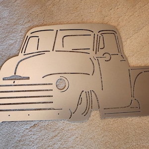 1953 Chevy Truck Metal Sign: Classic Car Garage Decor