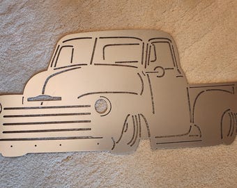 1953 Chevy Truck Metal Sign: Classic Car Garage Decor