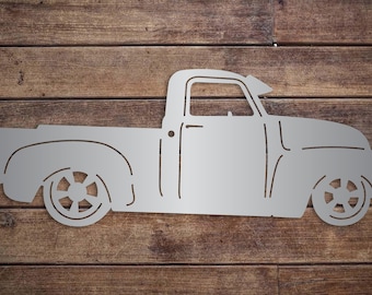 1951 GMC Truck Metal Sign: Classic Car Garage Wall Art