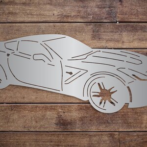 Corvette Metal Sign, Wall Decor, Man Cave Decor, Car Lover, Dad&#39;s Garage, Father&#39;s Day, Dad&#39;s Birthday, Christmas Gift, Sweet 16