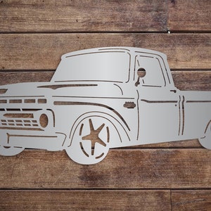 1966 Classic Ford Truck Metal Sign, Man Cave Garage, Wall Hanging Car Lover, Car Show Gift for Him, Father&#39;s Day, Christmas Gift