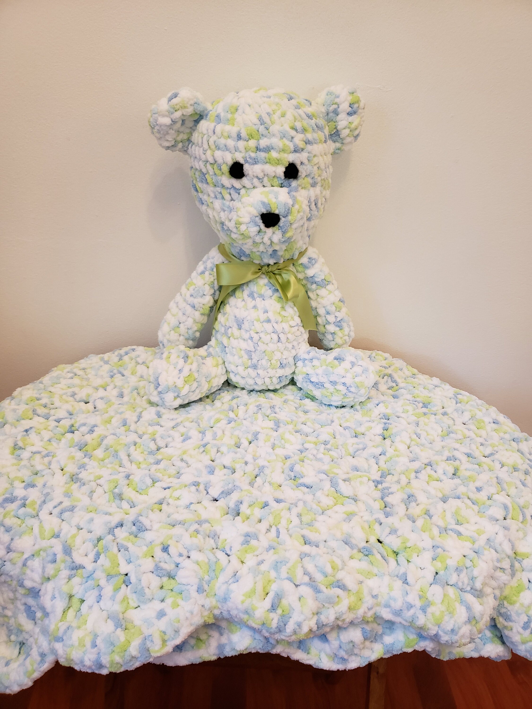 Baby Blanket with Matching Teddy BearThrow blanket Etsy