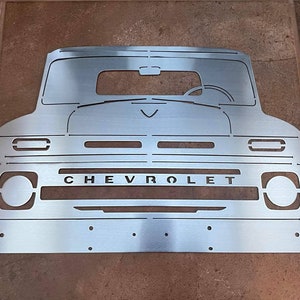 1965 Chevrolet C10 Classic Truck Metal Sign, Man Cave Garage, Wall Hanging Car Lover, Car Show Gift for Him, Father's Day, Christmas Gift