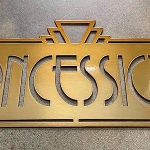 Retro Concessions Theater Metal Sign - Home Theater Decor - Movies at Home- Father&#39;s Day- Wall Decor - Cinema Snack Bar Sign