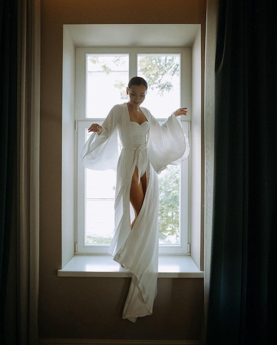 Kimono da sposa, Abito da sposa lungo, Abito da sposa pronto per