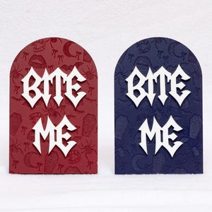 Bite Me Vampy Dark Romance boekenplankteken, Vampire Coffin Spider Bats Dark Romance merchandise decor, boekenplankdecor, paranormale leesgrage merchandise