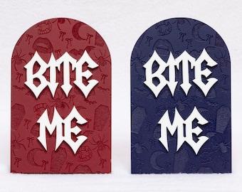 Letrero de estantería "Bite Me Vampy Dark Romance", ataúd de vampiro, araña, murciélago, decoración de merchandising de Dark Romance, decoración de estantería, merchandising paranormal de libros