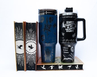 Officially Licensed Fourth Wing Iron Flame Xaden Riorson Tumblers, 40 oz Dragon Tumblers with Straw, Fourth Wing Cup, Shadow Daddy Cup