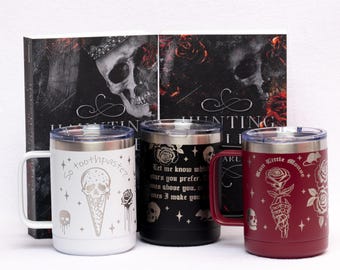 Officially Licensed Haunting Adeline Coffee Mug, 15 oz Insulated Cat & Mouse Duet Mug, Zade Meadows Mugs, Hunting Adeline Merch