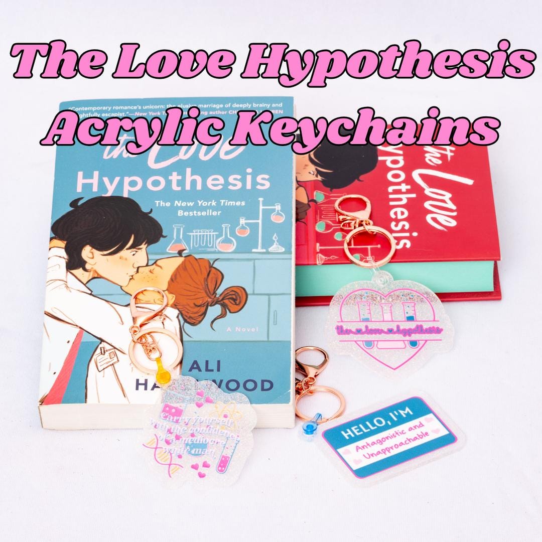 Officially Licensed the Love Hypothesis Acrylic Keychains, Ali