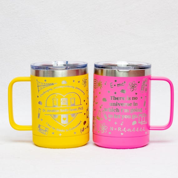 Officially Licensed Love, Theoretically Coffee Mug, 15 Oz Insulated Ali  Hazelwood Mug, Dr. Jack Smith-turner & Elsie Merch, Romance Tea Mugs - Etsy