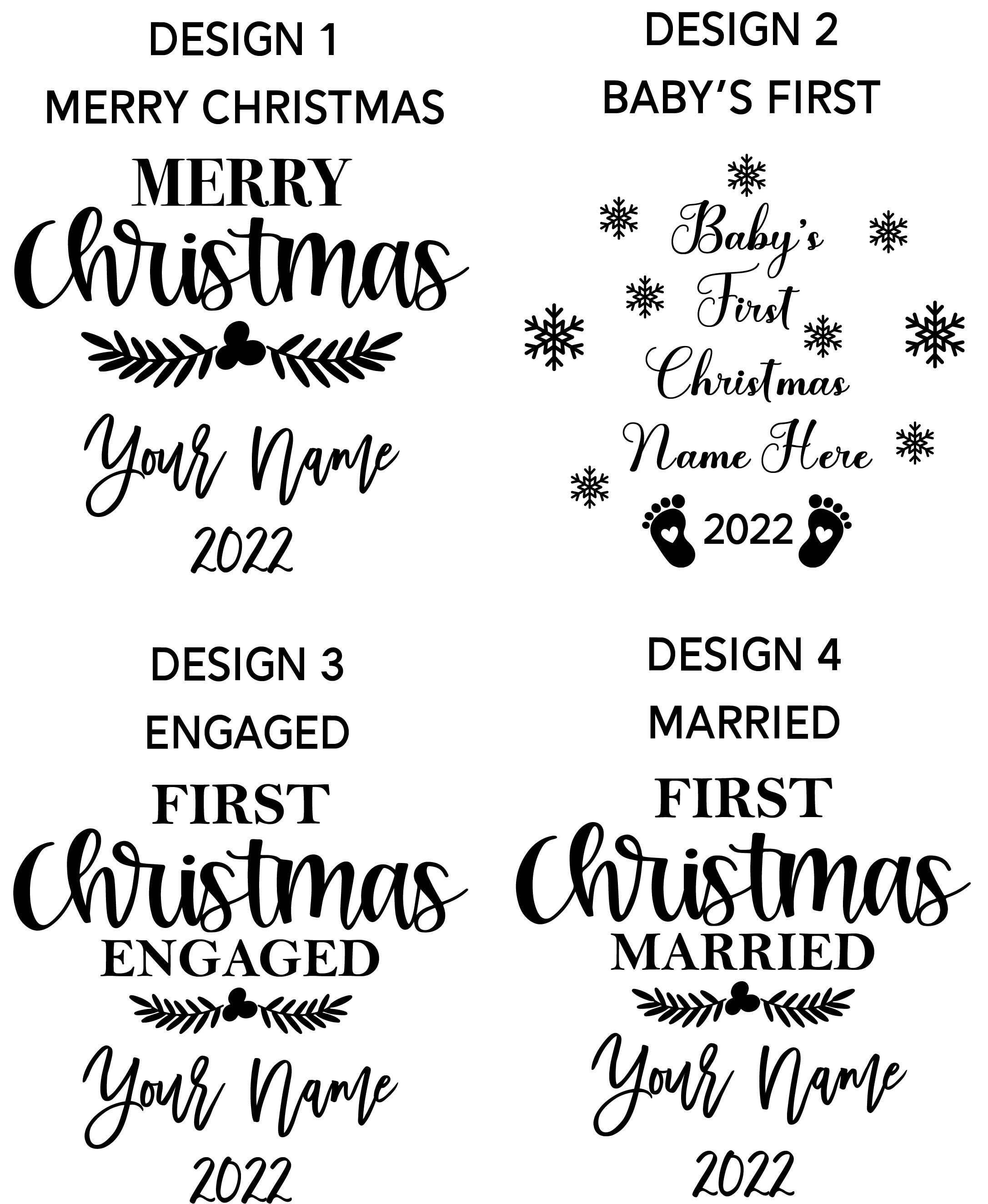 Personalized Crystal Ornament Family Christmas Ornament 2022 Etsy