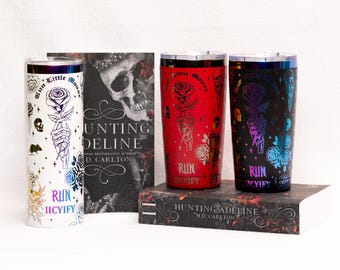 Officially Licensed Cat and Mouse Duet Haunting Adeline Tumblers, 20 oz Zade Meadows Tumblers with Straw, Run Little Mouse Cup 20oz 20 ounce