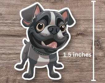 Cute French bulldog water proof sticker