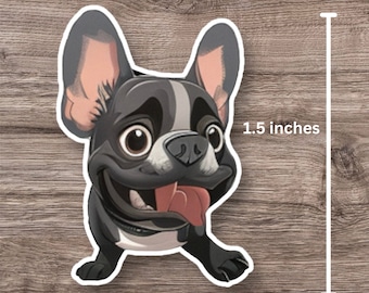 Cute French bulldog water proof sticker