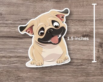 Cute French bulldog water proof sticker