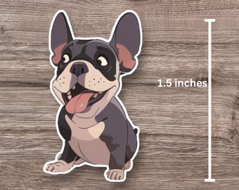 Cute French bulldog water proof sticker