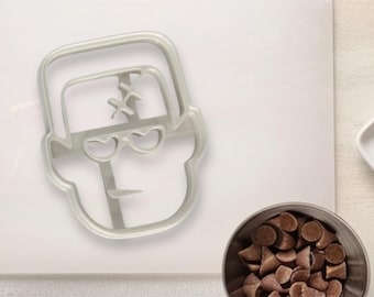 Cute Frankenstein Cookie Cutter - Perfect for Halloween Baking - Available in 3”, 4", & 5" Sizes
