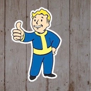 Fallout Vault Boy vinyl stickers,  made in USA ***free domestic shipping***