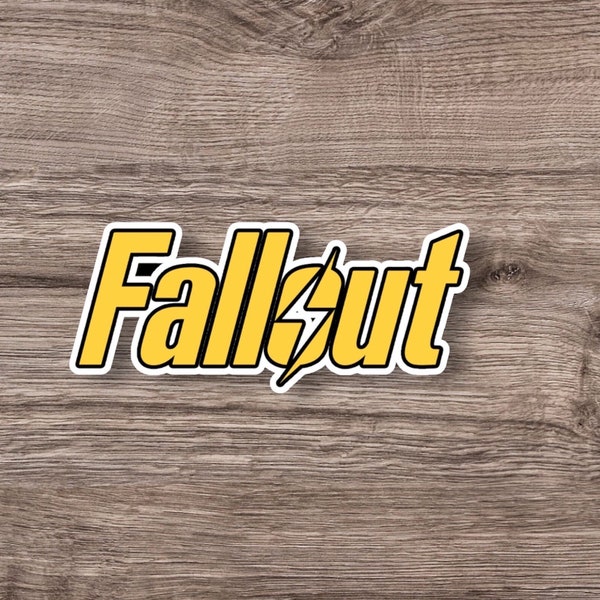 Fallout Logo vinyl stickers, water proof made in USA ***free domestic shipping***