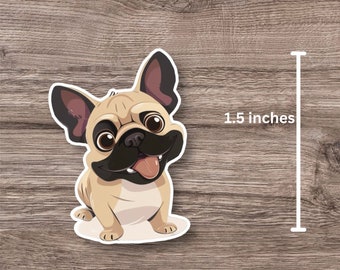 Cute French bulldog water proof sticker