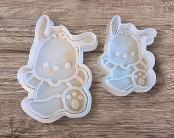 Cute Puppy Cookie Cutter - Inspired by Pochacco Character (3", 4", 5" Sizes)